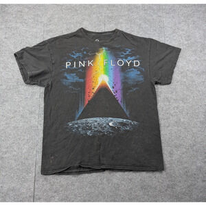 Liquid Blue Pink Floyd Shirt Mens Large Music Merch Y2K Grunge Black Distressed